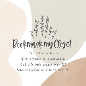 ✨ Like to bookmark me! Gift with ALL orders!
